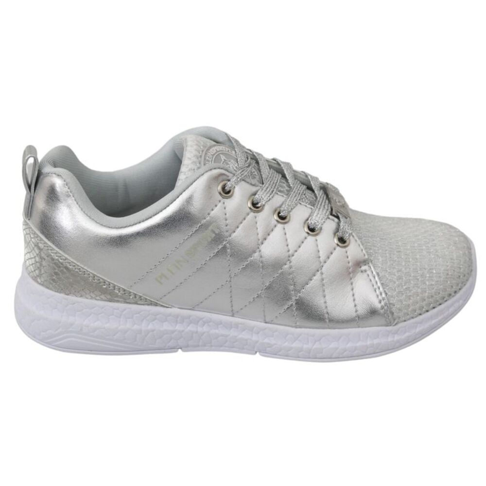 Philipp Plein Gisella Silver Polyester Sneakers Women's Shoes